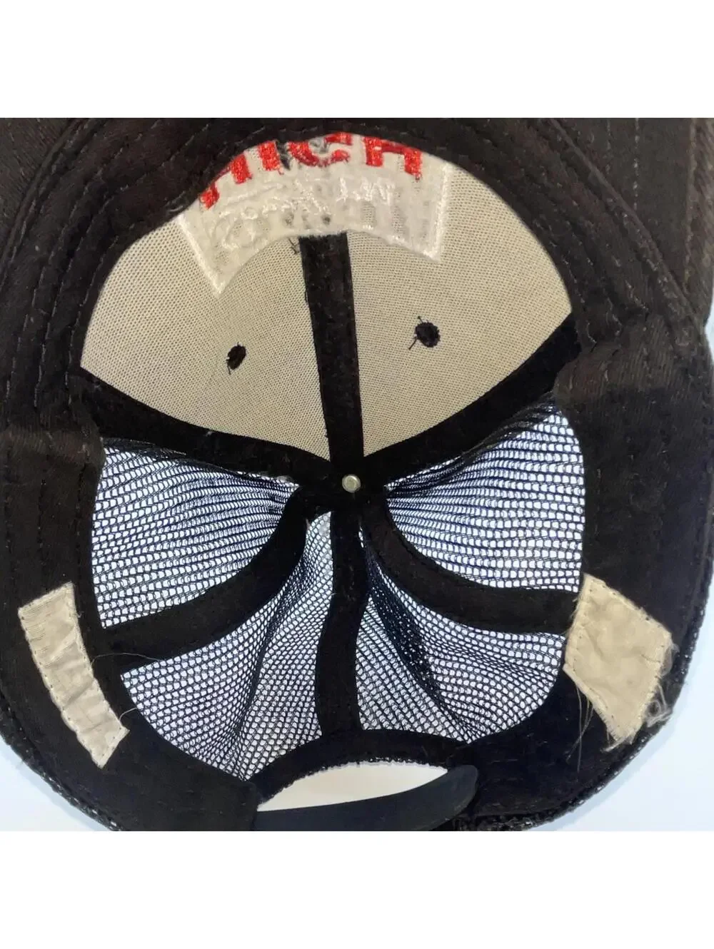 Sorry I’M HIGH Black Trucker Hat Cap Black Mesh SnapBack